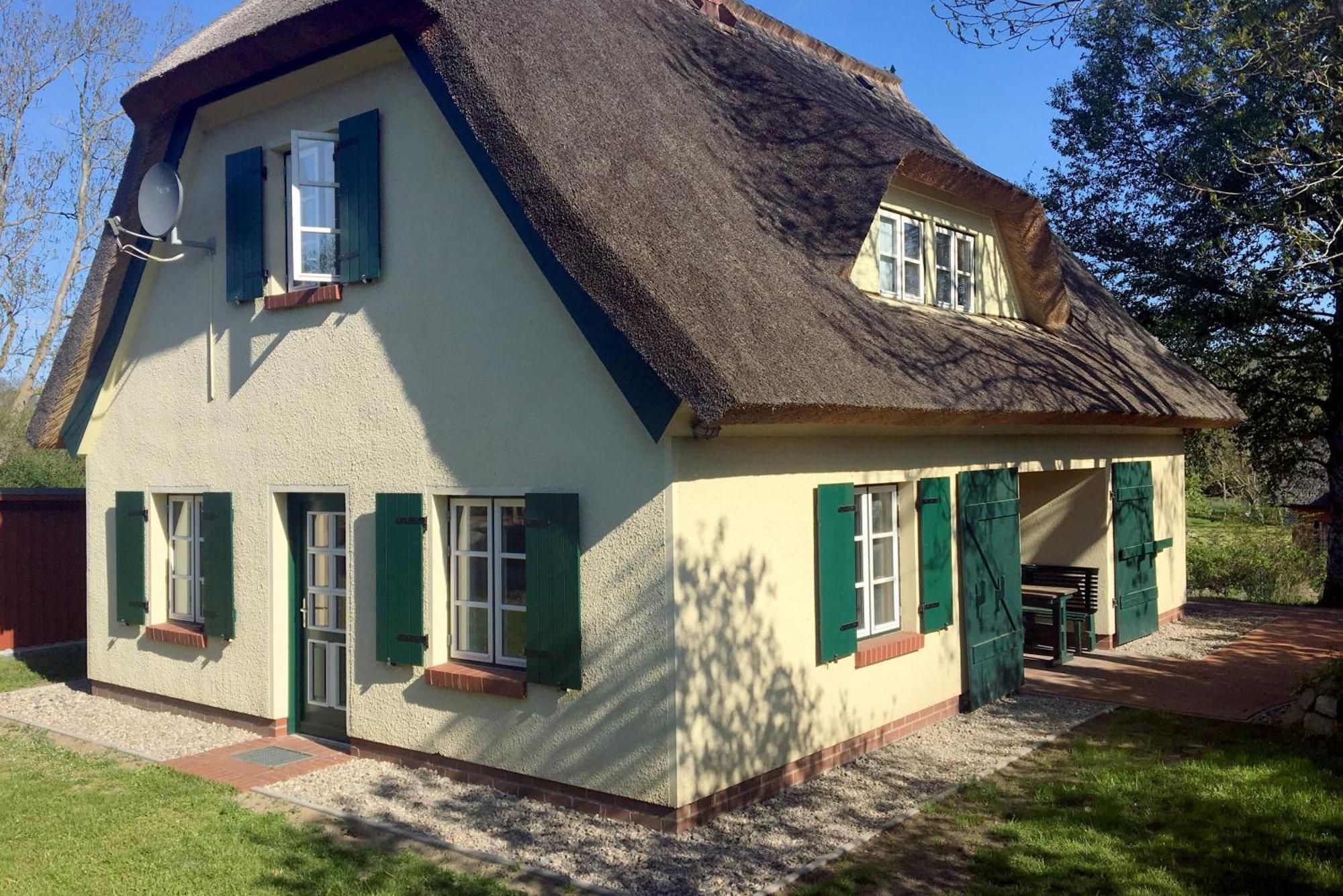 Ferienhaus Preetz 1A - Idylle Unter Reet Burtevitz エクステリア 写真