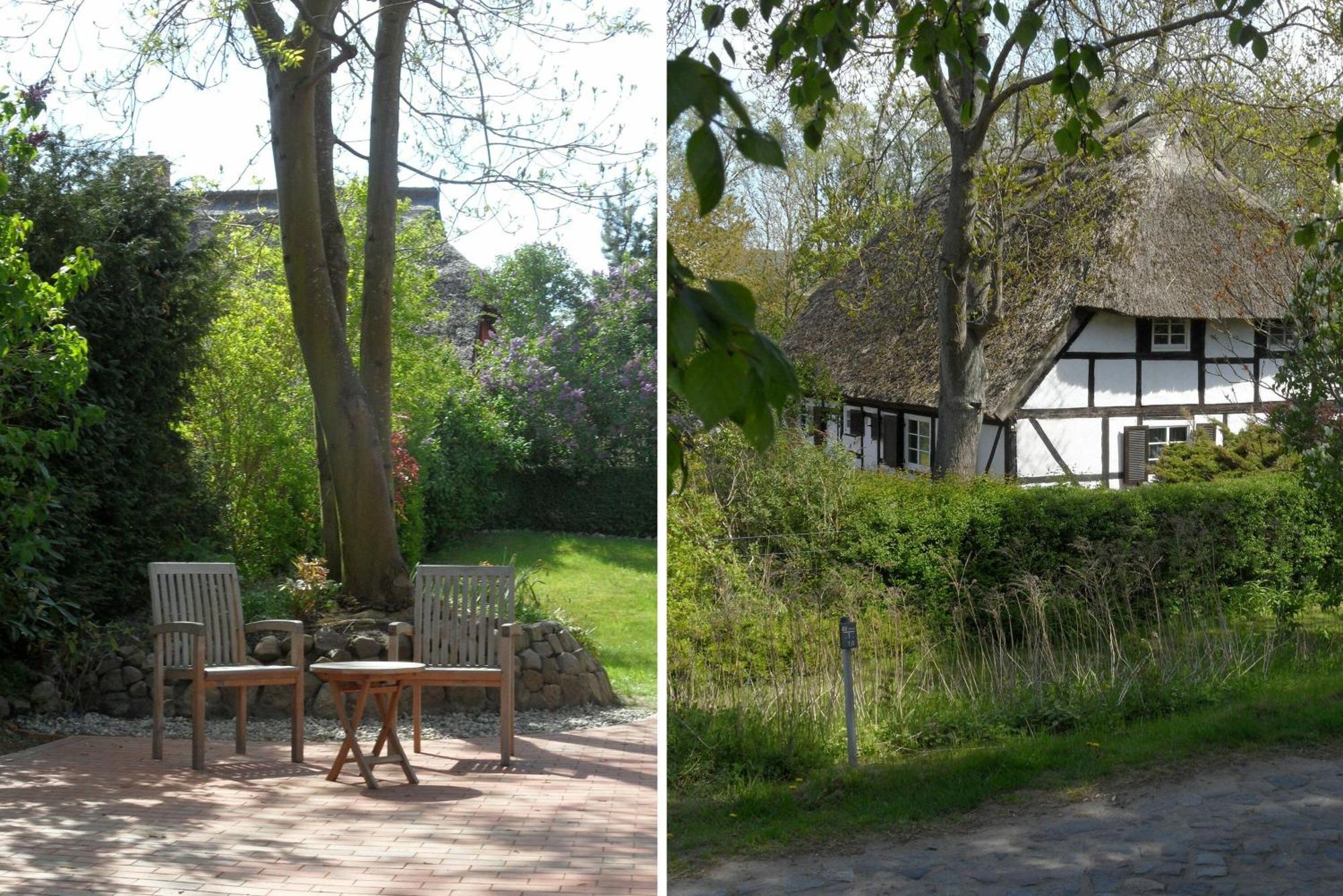 Ferienhaus Preetz 1A - Idylle Unter Reet Burtevitz エクステリア 写真